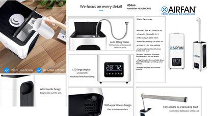 AIRFAN UMIDIFICATORE AD ULTRASUONI HS300