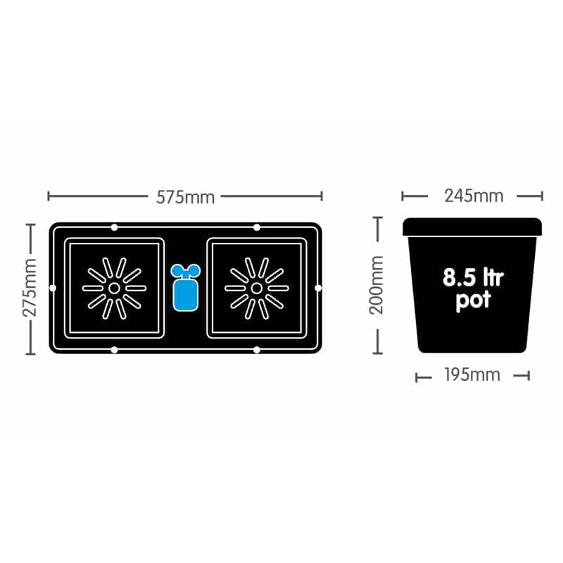 AUTOPOT EASY2GROW KIT AQUAVALVE5 VASI 8,5 LT