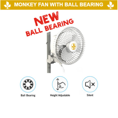 SECRET JARDIN  MONKEY FAN VENTILATORE A CLIP OSCILLANTE